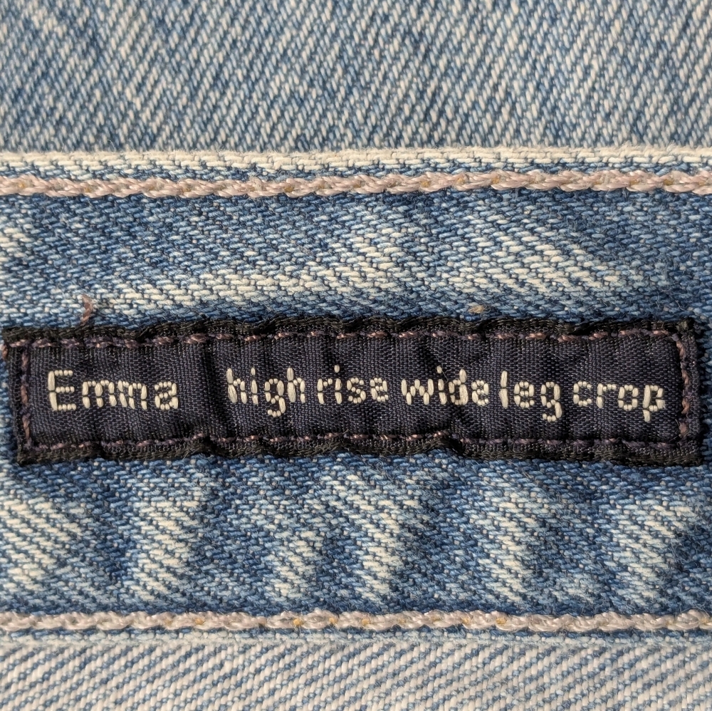 Citizens of Humanity Emma High Rise Wide Leg Crop Jeans Stax Wash Sz 26 - Picture 7 of 14
